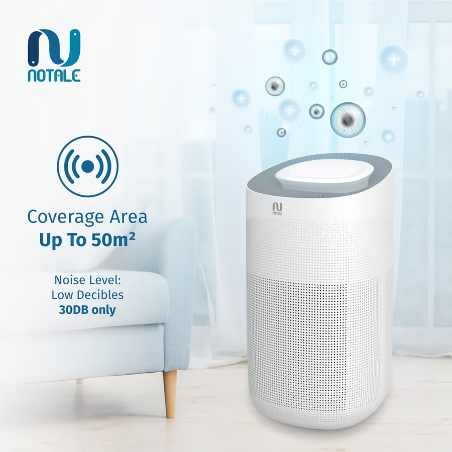 NOTALE - Air Purifier with HEPA Filter UV Sterilizer Up 50m2 48 Watt AP1 WHITE
