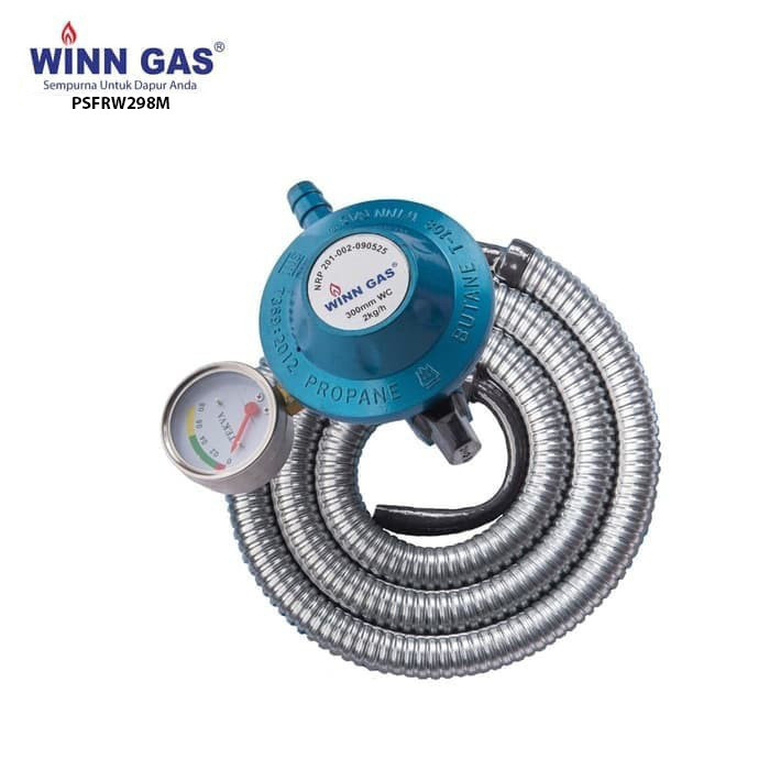 WINN GAS Paket Selang Regulator Meter Spiral Diameter Besar PSFRW298M