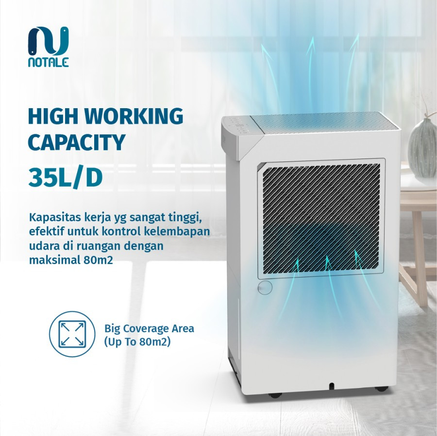 NOTALE - Grandia Pro Smart Dehumidifier 35L/Hari With Wifi Lembab