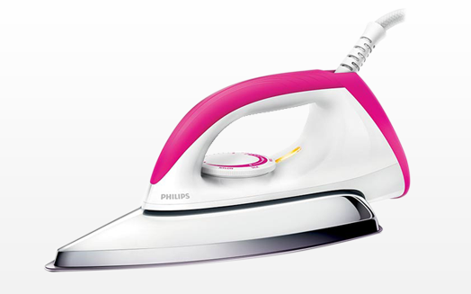 PHILIPS Setrika Dry Iron HD1173/40 Pink