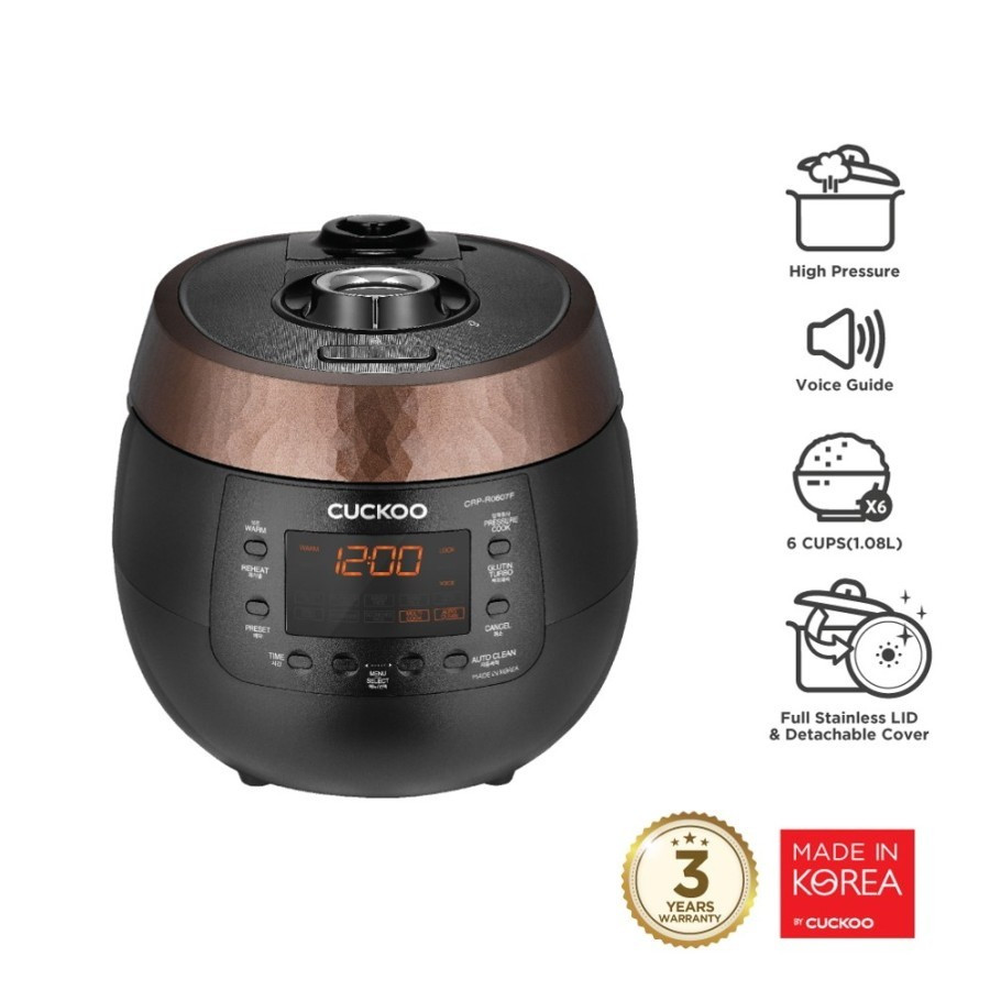 CUCKOO All in One PRESSURE Cooker 1.08 Liter CRP-R0612F Made In KOREA