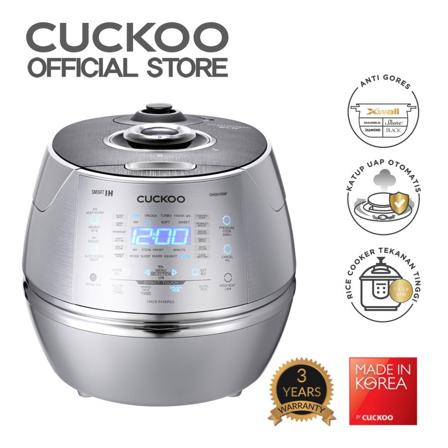 CUCKOO All in One IH PRESSURE Cooker CRP-CHSS1009F Made In KOREA