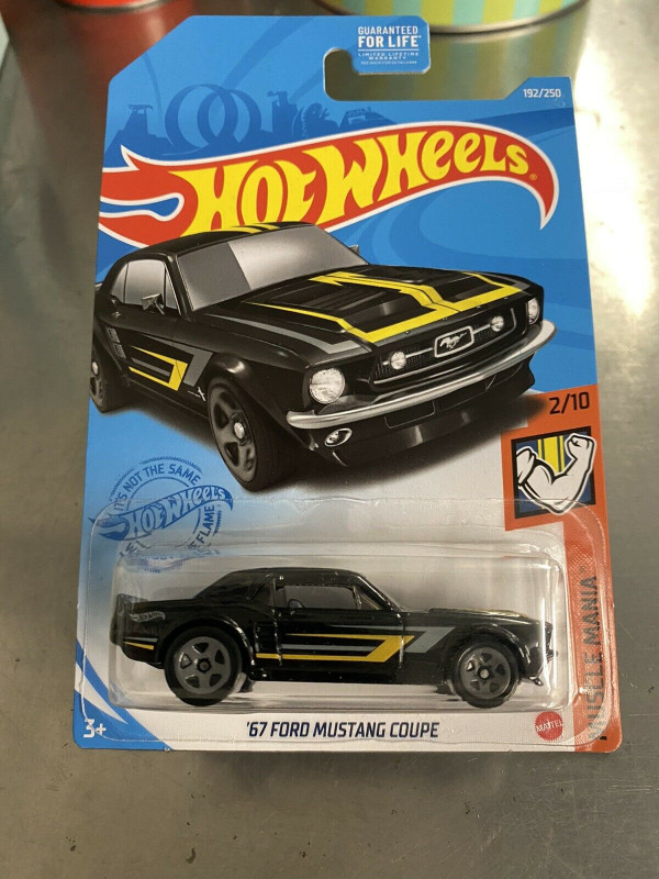 Hot Wheels Black ‘67 Ford Mustang Coupe 192/250 | Muscle Mania 2/10