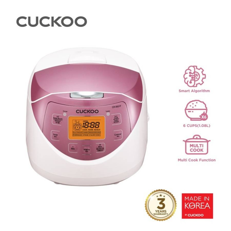 CUCKOO All in One MICOM Cooker 1.08 Lit 6 Cup CR-0631F Made In KOREA