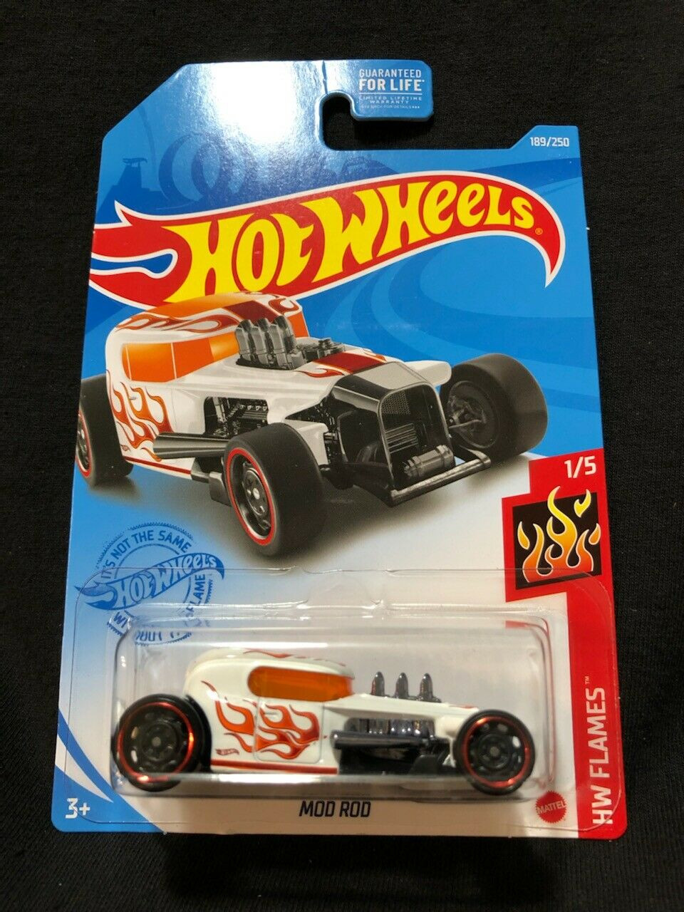 Hot Wheels Mod Rod White 189/250 2021 HW Flames 1/5