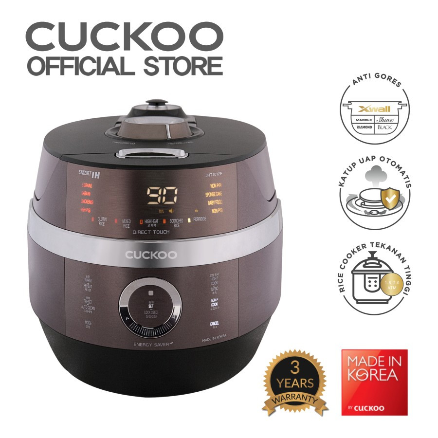 CUCKOO All in One INDUCTION HEATING TWIN PRESSURE Cooker CRP-JHT1012F