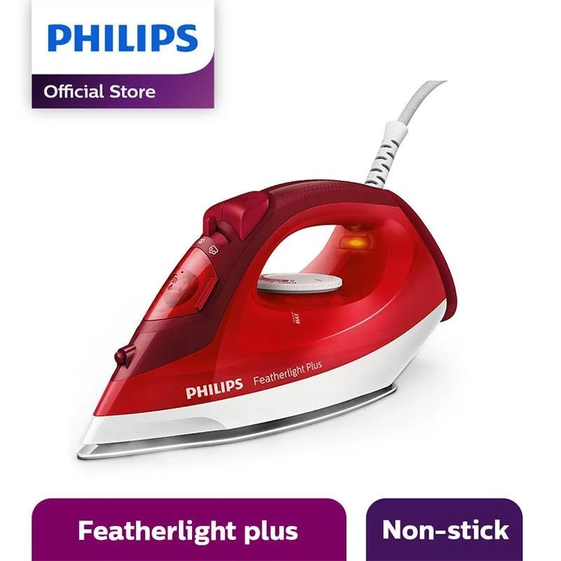 PHILIPS - Setrika Uap l Steam Iron 800 Watt 160 ML GC1424/45 RED