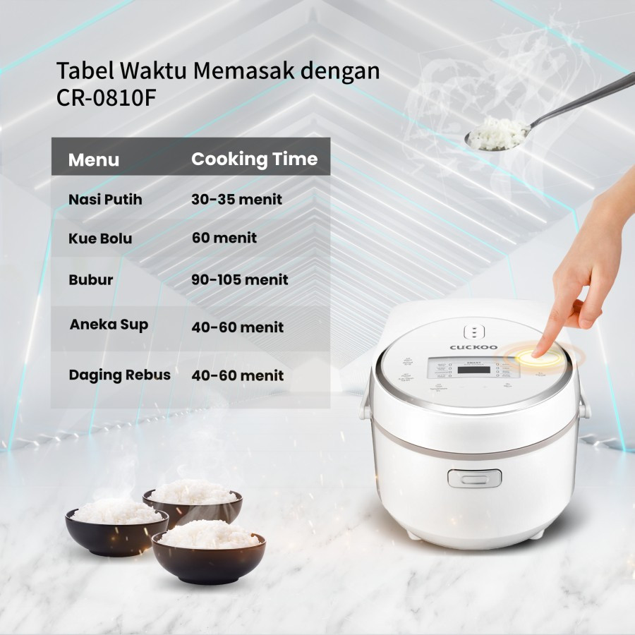 CUCKOO CR0810F All In One MICOM Digital Cooker, No. 1 In KOREA