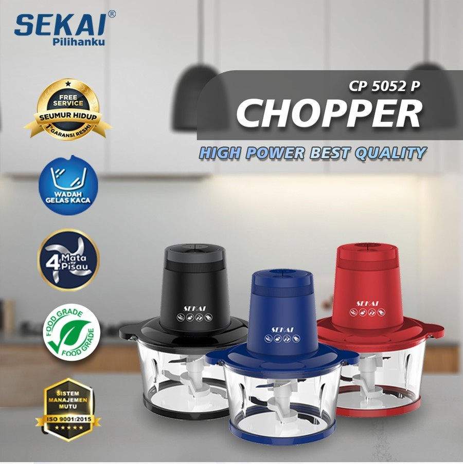 SEKAI - Chopper Plastik 2 Liter 250 Watt CP5052P