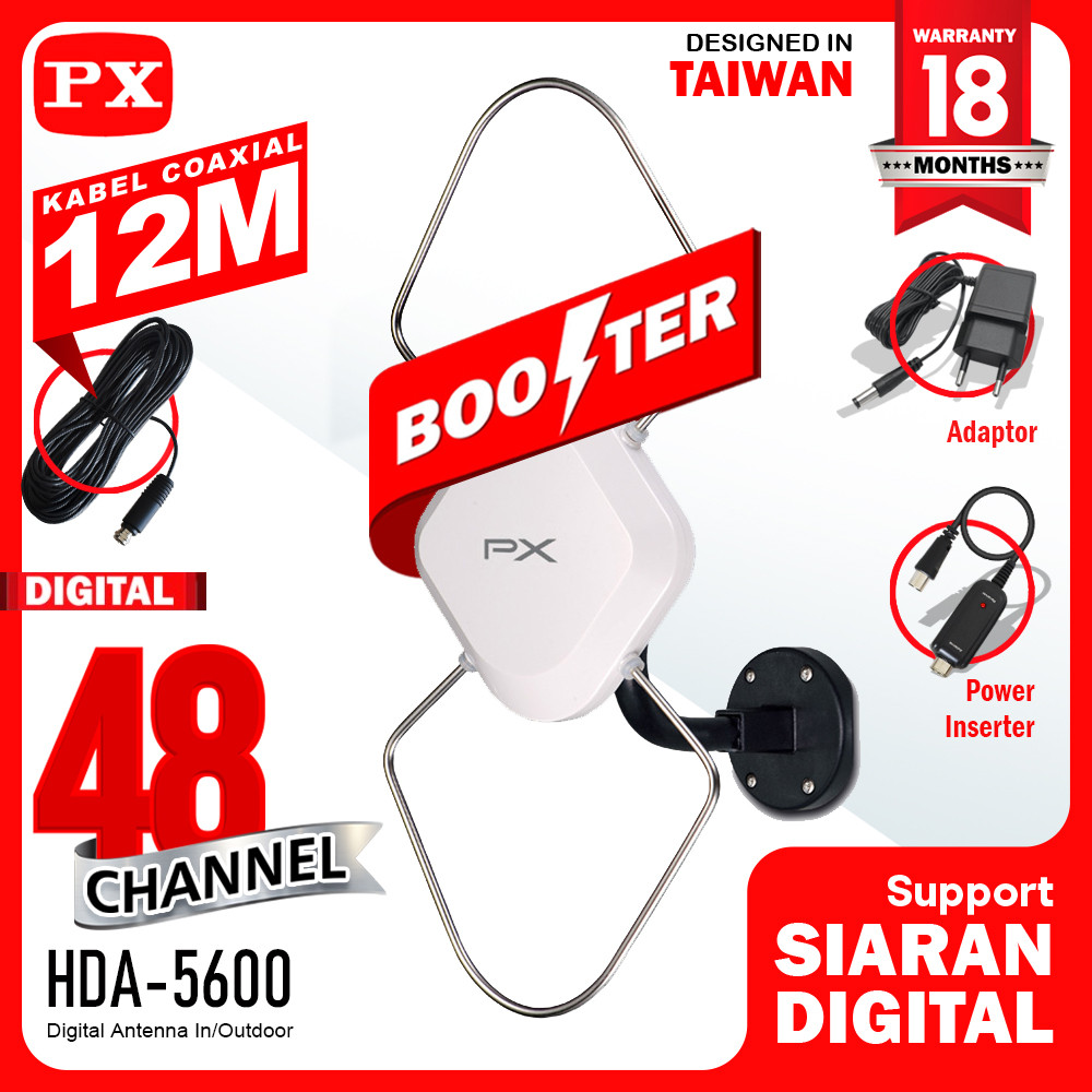 PX Antena Digital TV Indoor / Outdoor HDA5600
