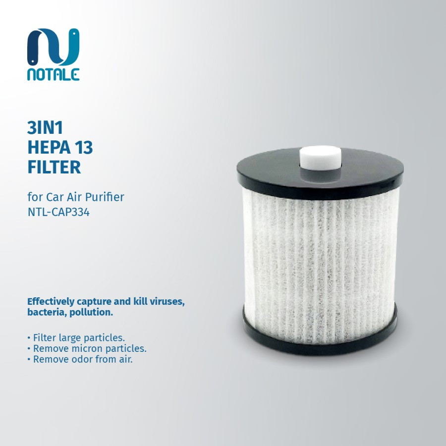 NOTALE - Replacement HEPA H13 Filter Pengganti For Car Air Purifier