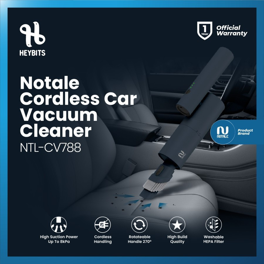 NOTALE - Vacuum Cleaner Portable Car Penyedot Debu Cordless CV788